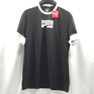 PUMA Rebel Block Men's Tee Men Tee Basics Black L